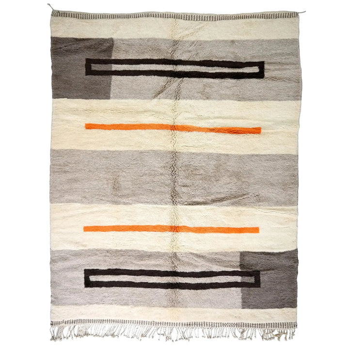 Contrast Grey Custom Moroccan Rugs Made Craftily Marrakech