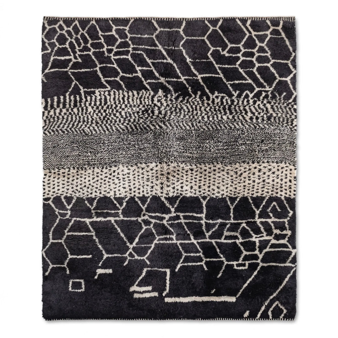 Monochrome Custom Moroccan Rugs Made Craftily Marrakech