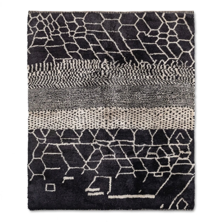 Monochrome Custom Moroccan Rugs Made Craftily Marrakech