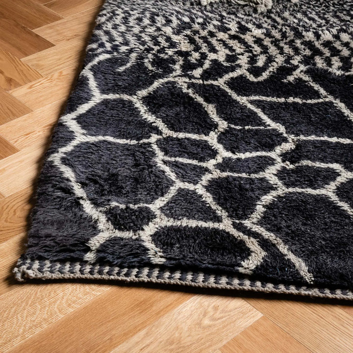 Monochrome Custom Moroccan Rugs Made Craftily Marrakech