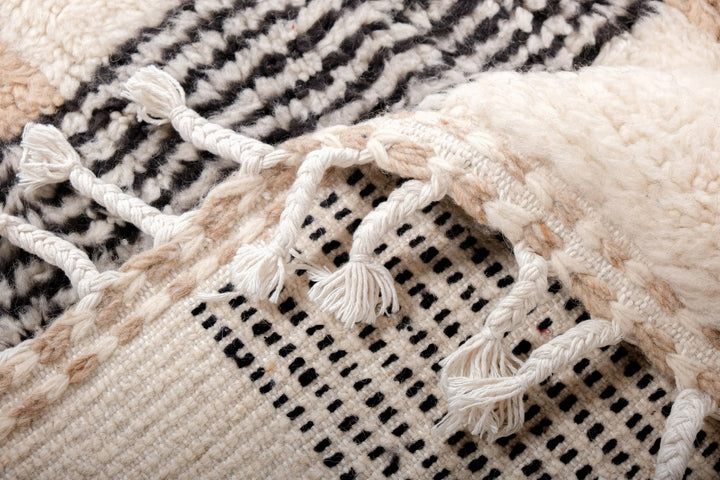 Striped Beni rug Custom Moroccan Rugs Made craftilymarrakesh.com