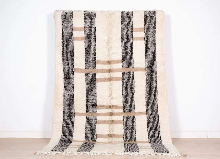 Striped Beni rug Custom Moroccan Rugs Made craftilymarrakesh.com