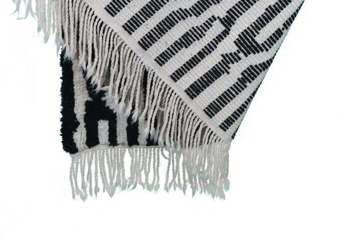 B&W Stripes Custom Moroccan Rugs Made