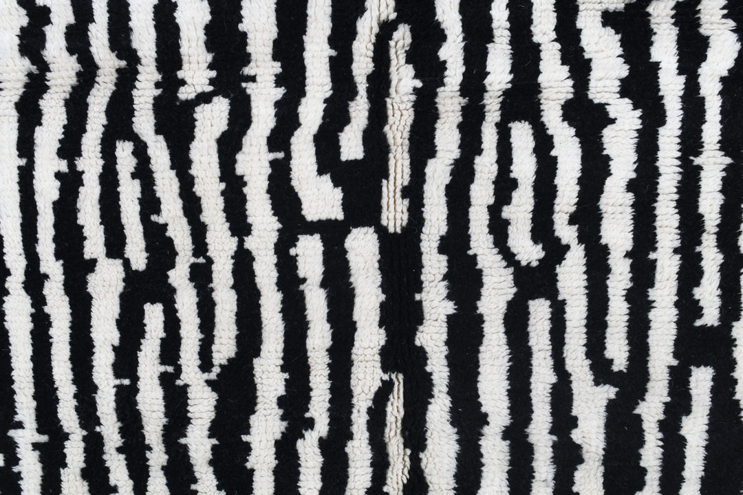 B&W Stripes Custom Moroccan Rugs Made
