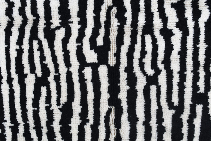 B&W Stripes Custom Moroccan Rugs Made