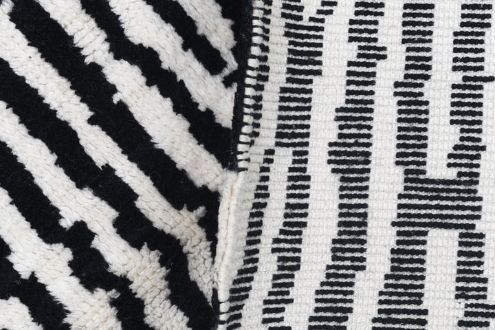 B&W Stripes Custom Moroccan Rugs Made