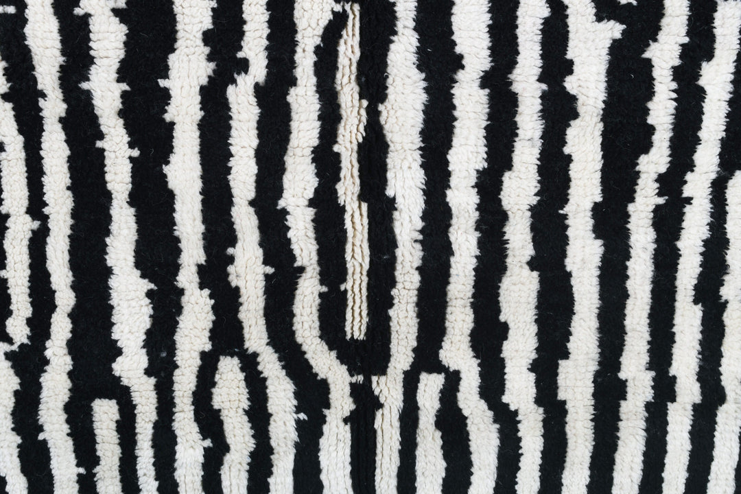 B&W Stripes Custom Moroccan Rugs Made
