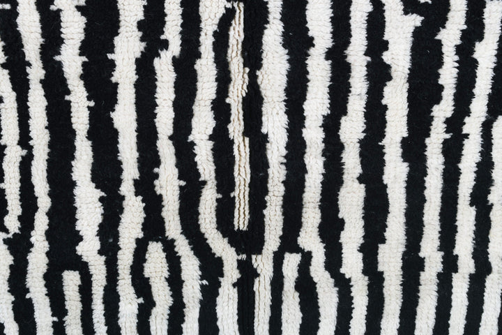 B&W Stripes Custom Moroccan Rugs Made