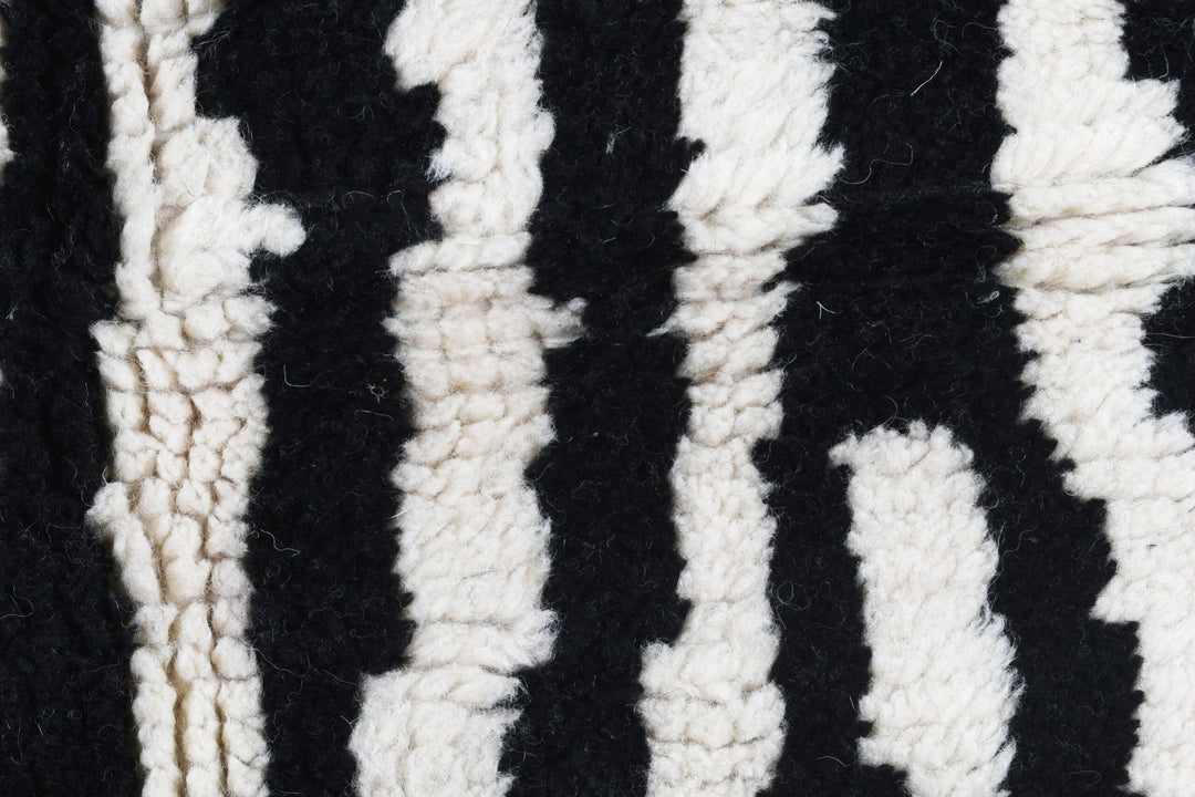 B&W Stripes Custom Moroccan Rugs Made