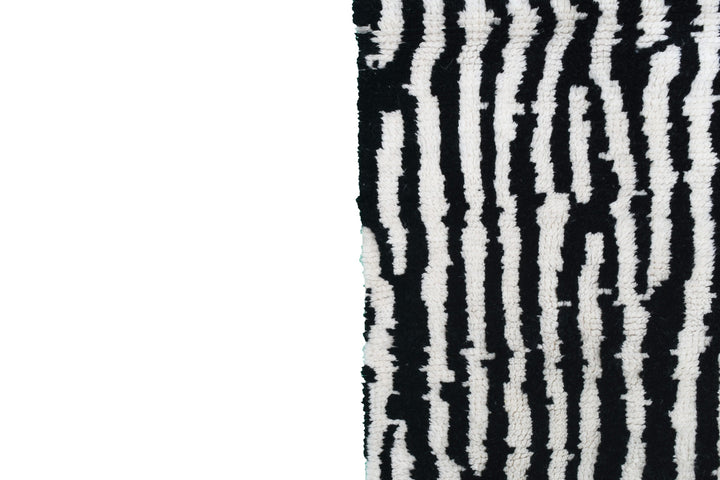 B&W Stripes Custom Moroccan Rugs Made