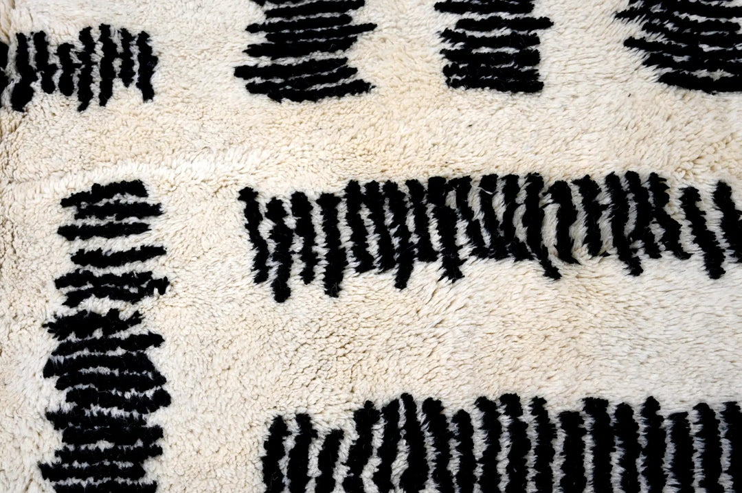 Black Weave Custom Moroccan Rugs Made