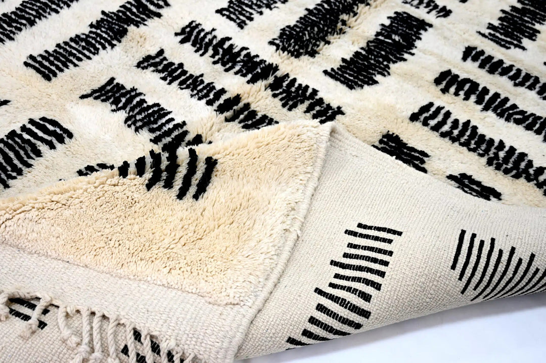 Black Weave Custom Moroccan Rugs Made