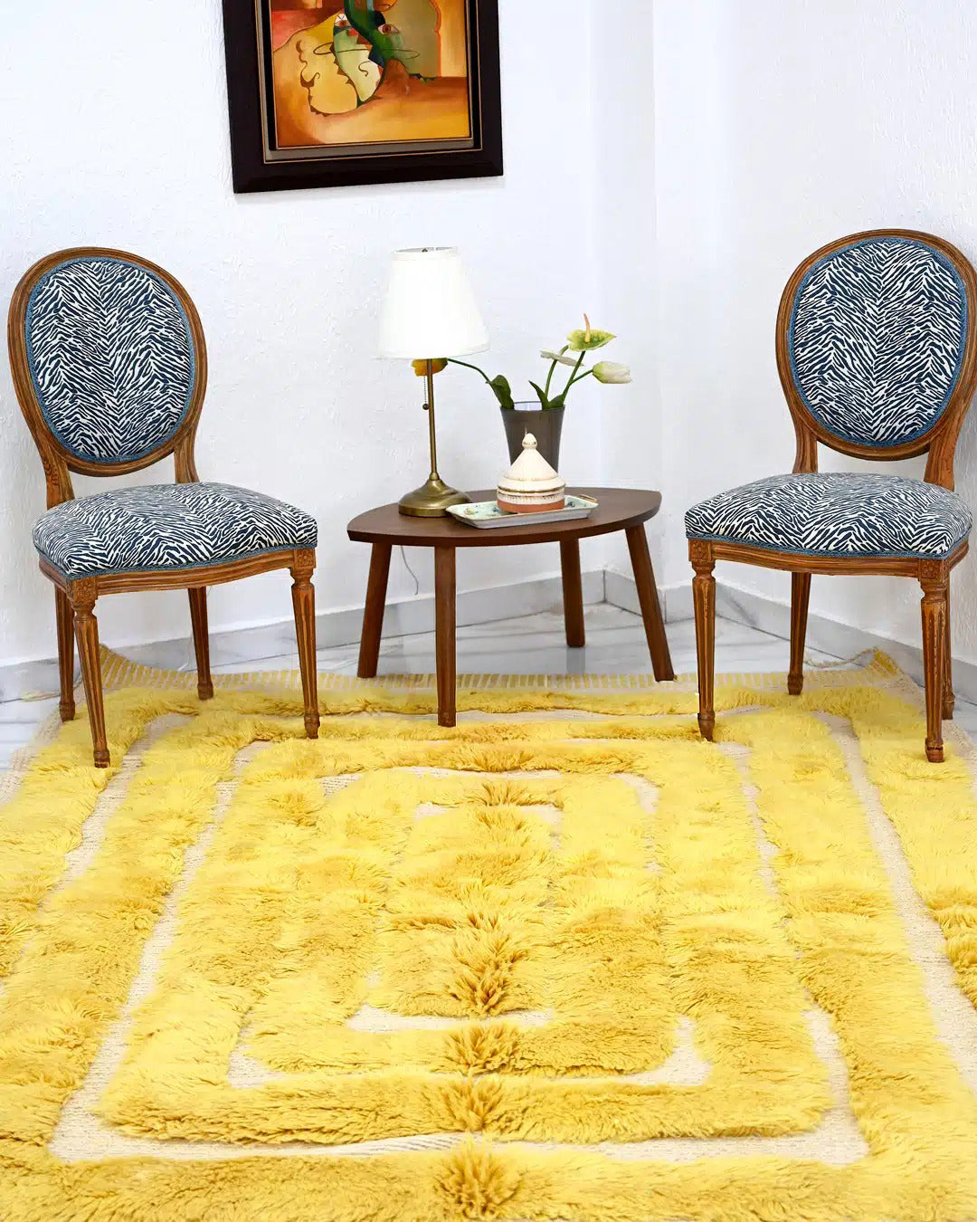 Chromatic Gold Custom Moroccan Rugs Made