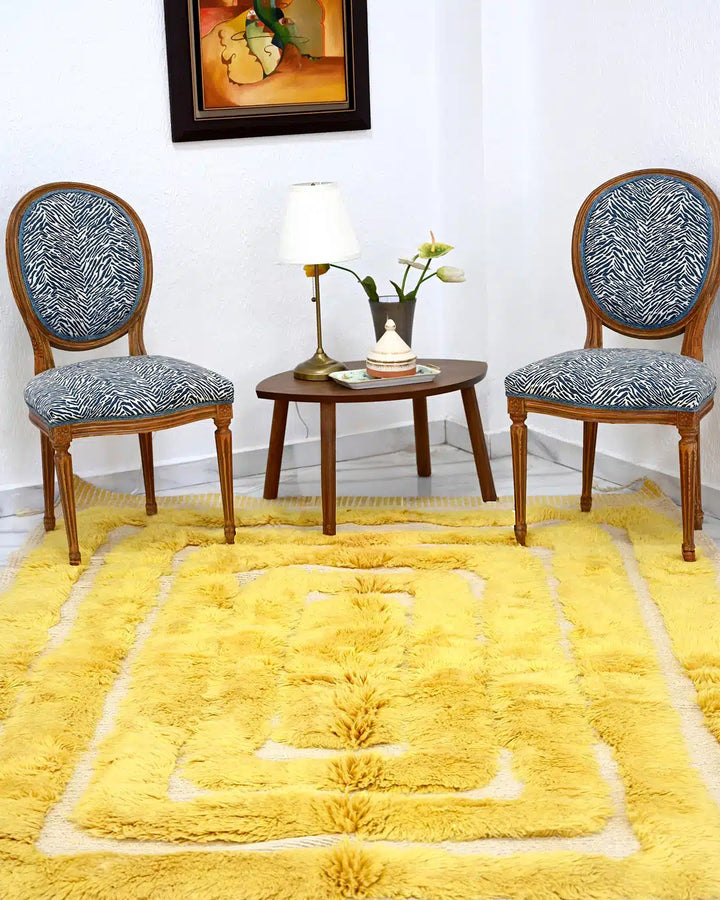 Chromatic Gold Custom Moroccan Rugs Made