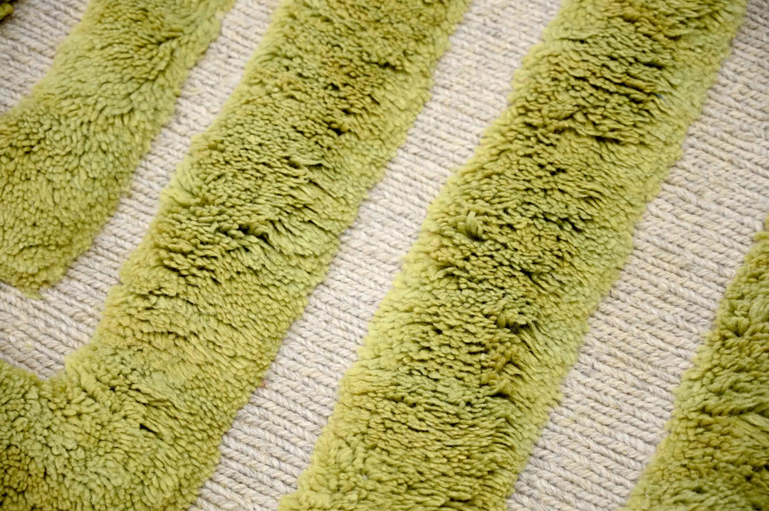 Chromatic Green Custom Moroccan Rugs Made