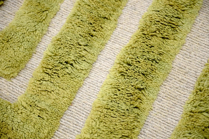 Chromatic Green Custom Moroccan Rugs Made