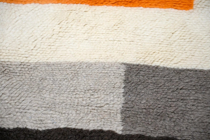 Contrast Grey Custom Moroccan Rugs Made