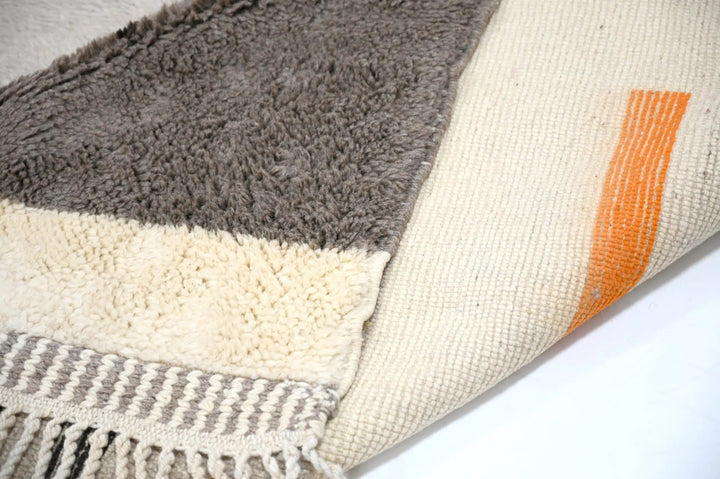 Contrast Grey Custom Moroccan Rugs Made