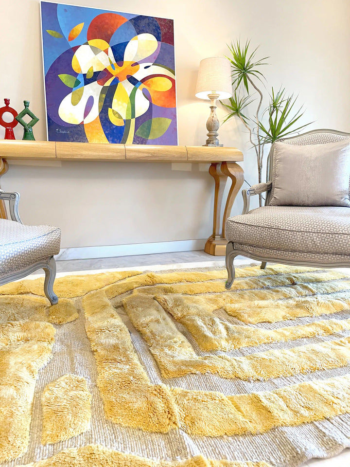 Golden Unity Custom Moroccan Rugs Made