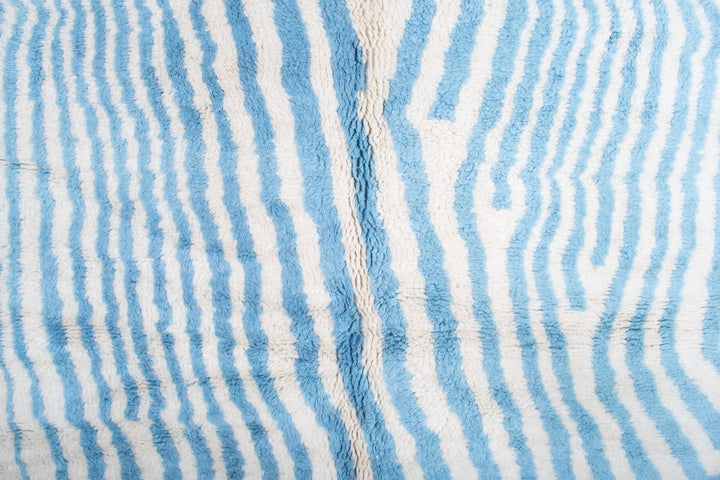 Light Blue & White Custom Moroccan Rugs Made