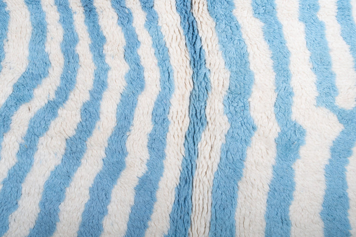 Light Blue & White Custom Moroccan Rugs Made