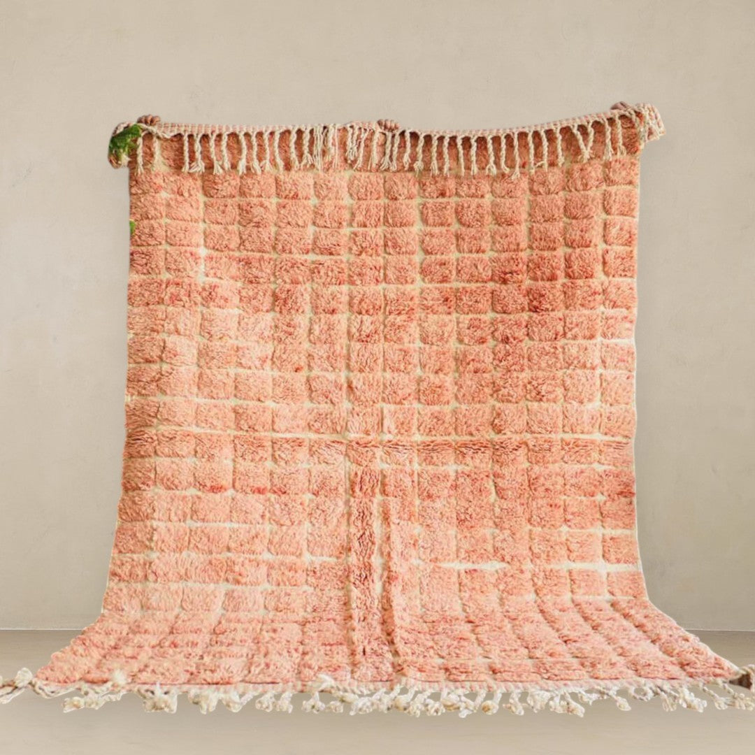 Peach Plush  Custom Moroccan Rugs Made