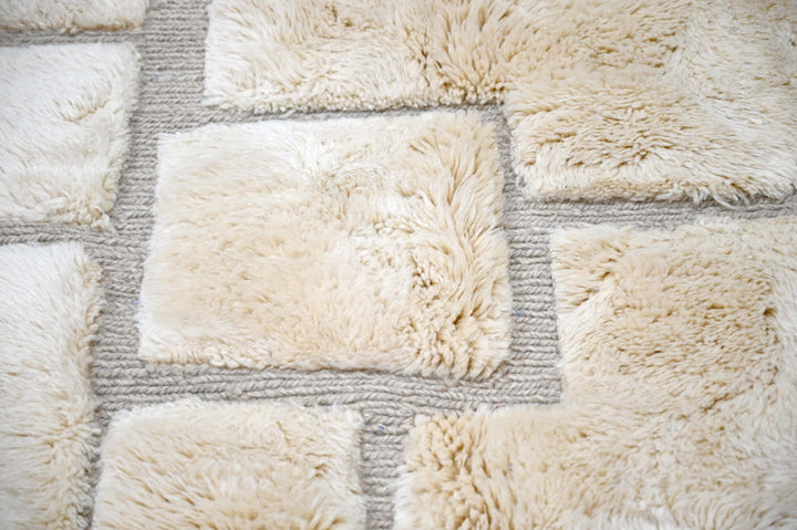 Plush Grid Custom Moroccan Rugs Made