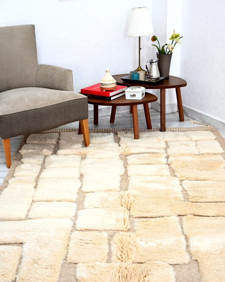 Plush Grid Custom Moroccan Rugs Made