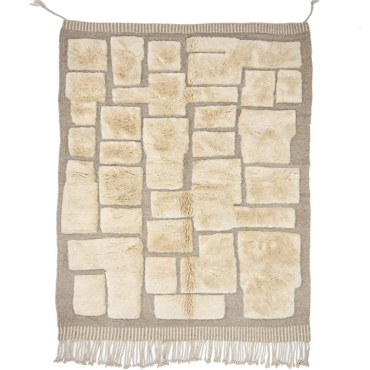 Plush Grid Custom Moroccan Rugs Made