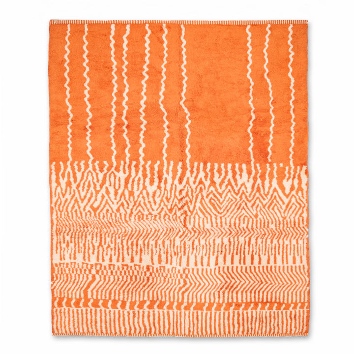 Trails Orange Custom Moroccan Rugs Made