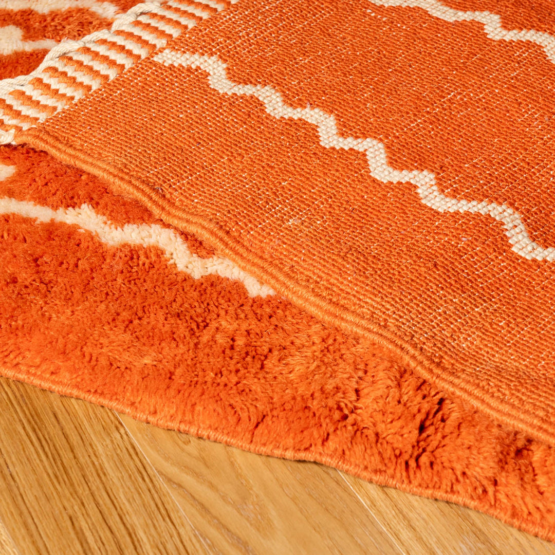 Trails Orange Custom Moroccan Rugs Made