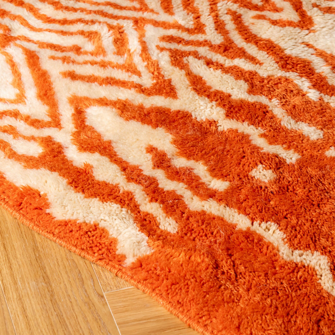 Trails Orange Custom Moroccan Rugs Made