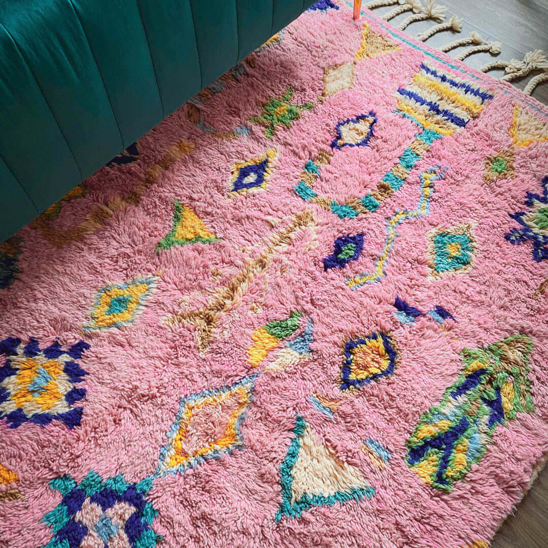 Tropical Bloom Custom Moroccan Rugs Made