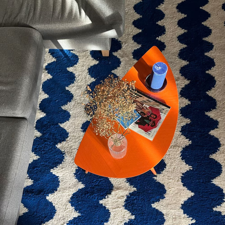 Zigzag Blue Custom Moroccan Rugs Made